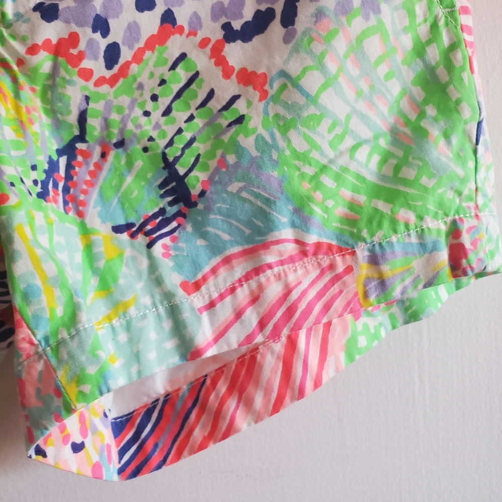 Lilly Pulitzer The Callahan low rise Shorts Roar of the seas size 0 Preppy Beach - Picture 3 of 11